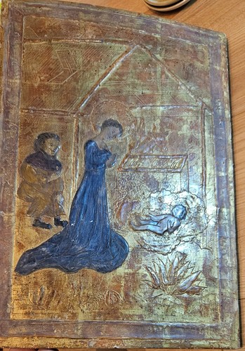 Tempera auf holz vintage kunst - holz,