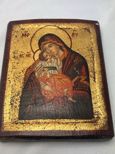 Handgemalte ikone maria mit - maria,