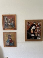 7 Stück Ikonen Hinterglas