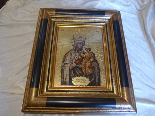 Ikone die goldene madonna mit - ikone,