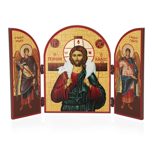 Guter hirte triptychon holz - triptychon,