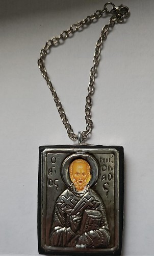 Auto ikone nikolaus - ikone, metall