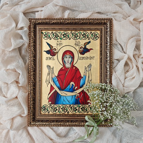 Ikone der gottesmutter mit dem - gottesmutter,
