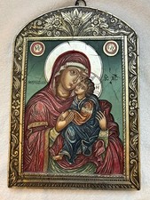 Ikone Replik Holz Bemalt