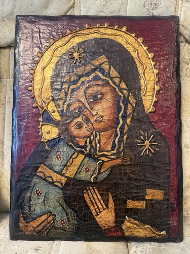 Alte ikone auf - auf, madonna