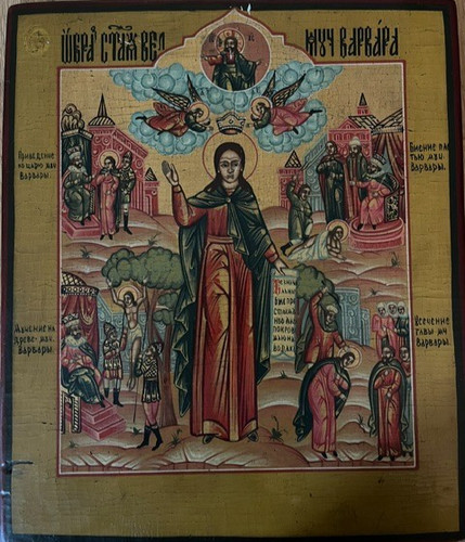 Orthodoxe ikone barbara - orthodoxe,