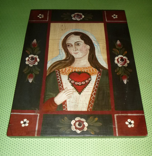 Heiligenbild ölbild auf - Ölbild,