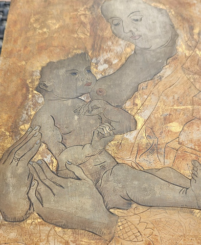 Tempera auf holz - tempera,