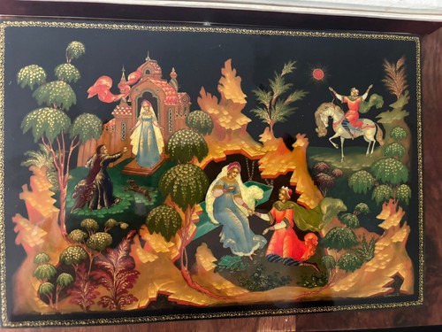 Russische volkskunst lackbild - volkskunst,
