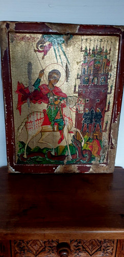 Original orthodoxe ikone georg - original,