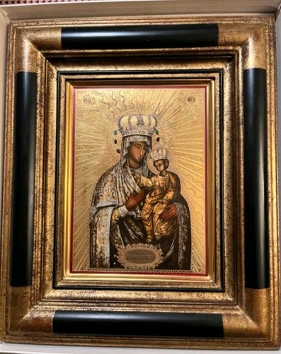 Ikone goldene madonna mit - ikone,