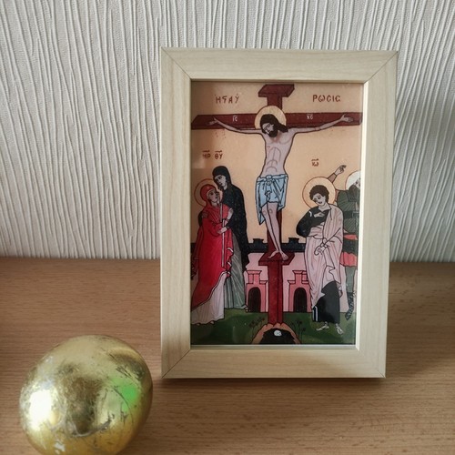 Die kreuzigung christi ikone - kreuzigung, christi,