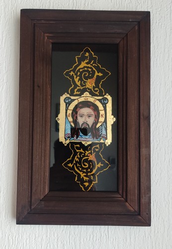 Ikone auf glas - ikone, christus