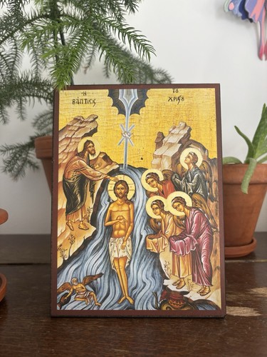 Orthodoxe ikone taufe - orthodoxe, christi