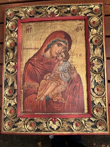 Ikone madonna maria mit - maria,